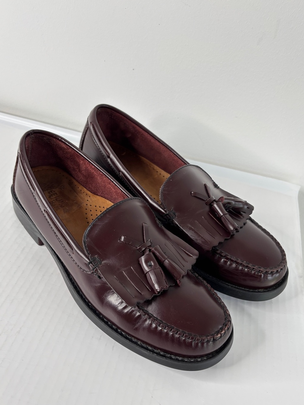 G.H. Bass Womens Weejuns Marietta II Kiltie Tassel Loafer Shoe Size 9 M Burgundy - Picture 5 of 15